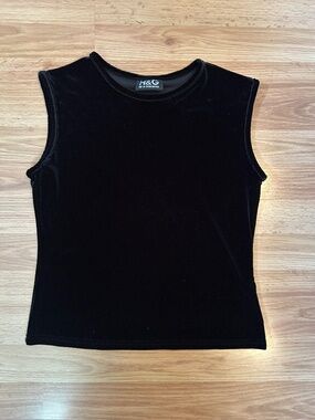 Women's Vintage Velvet Sleeveless Top